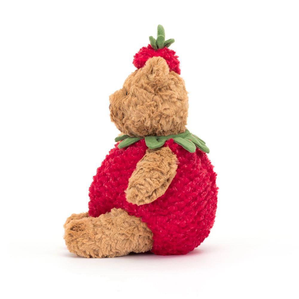 Peluche De Oso Jellycat Bartholomew Bear Strawberry 26cm x 12cm x 8cm Marrones  Ecuador |  WHPGZ3716