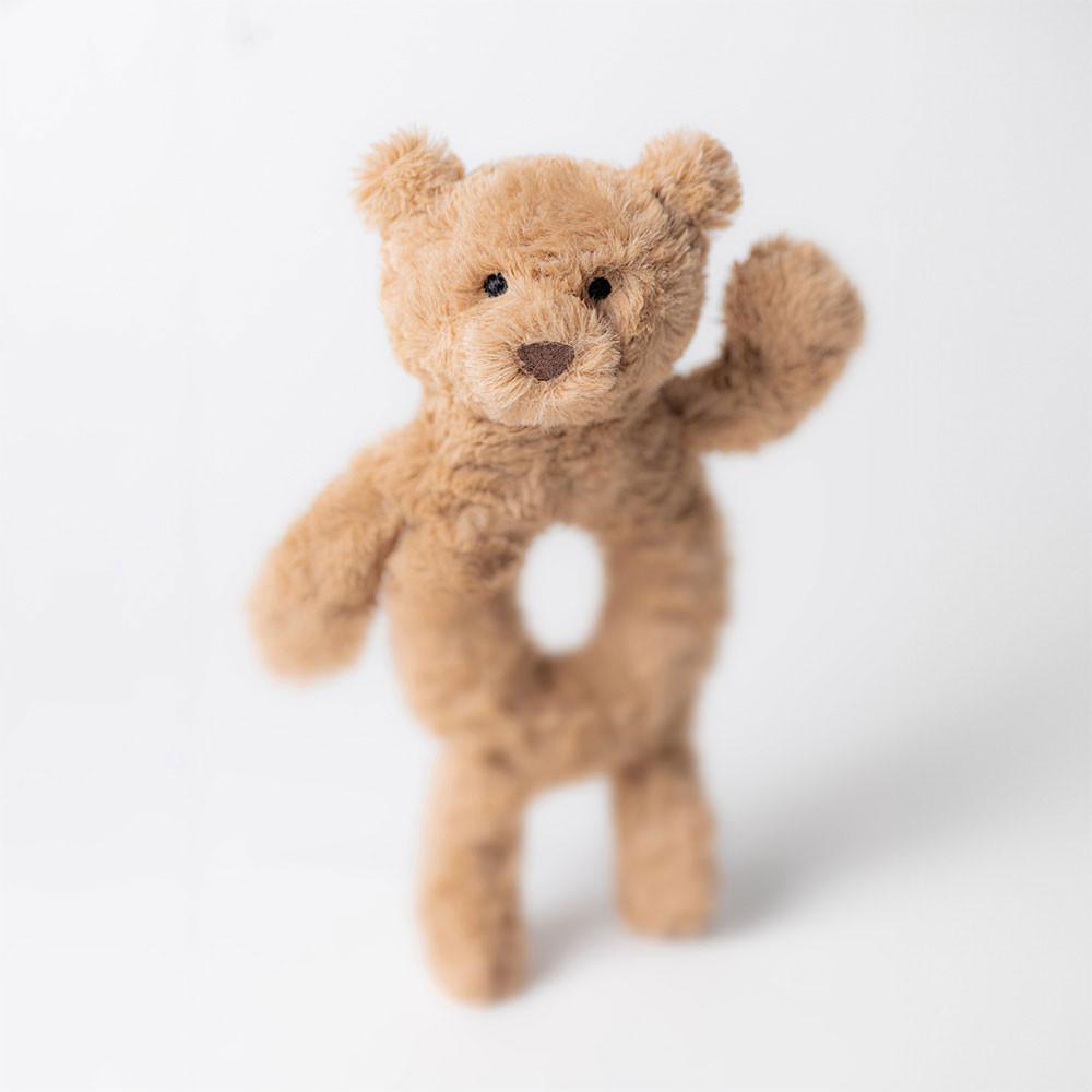 Perros Jellycat Bartholomew Bear Ring Rattle 18cm x 8cm x 2cm Marrones  Ecuador |  SOTBP3184