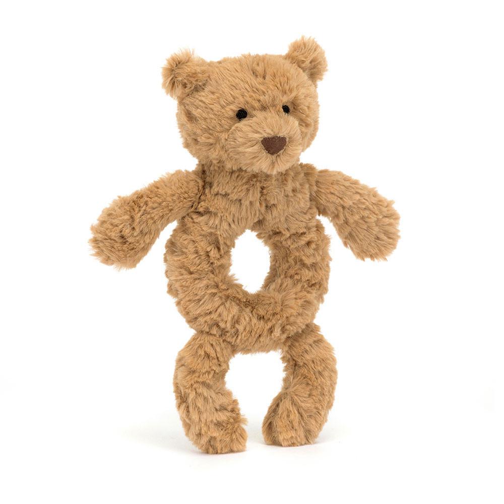 Perros Jellycat Bartholomew Bear Ring Rattle 18cm x 8cm x 2cm Marrones  Ecuador |  SOTBP3184