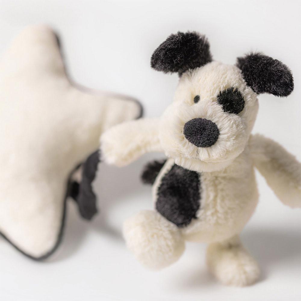 Perros Jellycat Bashful & Cream Puppy Musical Pull 30cm x 20cm x 6cm Blancas  Ecuador |  MNXJR2175