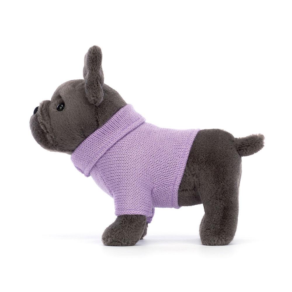 Perros Jellycat Sweater French Bulldog Purple 6.7in x 2.8in x 7.5in Gris  Ecuador |  RYUOM7082