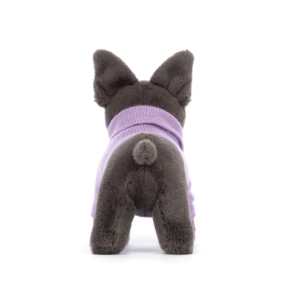 Perros Jellycat Sweater French Bulldog Purple 6.7in x 2.8in x 7.5in Gris  Ecuador |  RYUOM7082