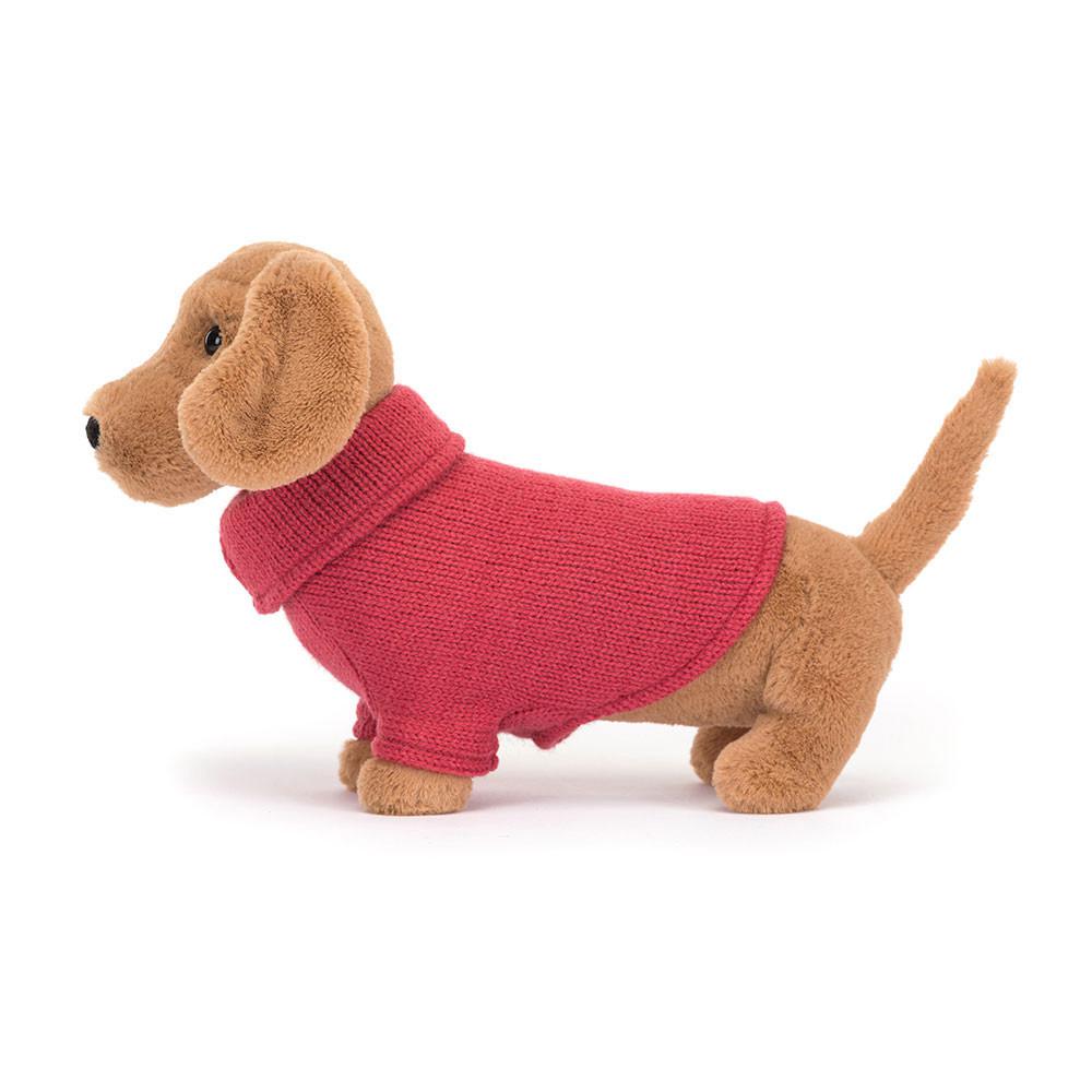 Perros Jellycat Sweater Sausage Dog 6.3in x 2.8in x 9.4in Marrones  Ecuador |  ZSXUN3940
