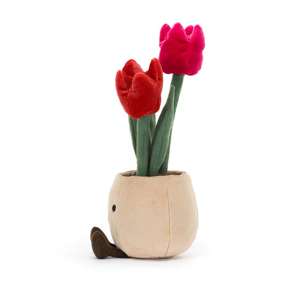 Plant Jellycat Amuseables Tulip Pot 30cm x 11cm x 11cm Rojas  Ecuador |  VXMIG7526