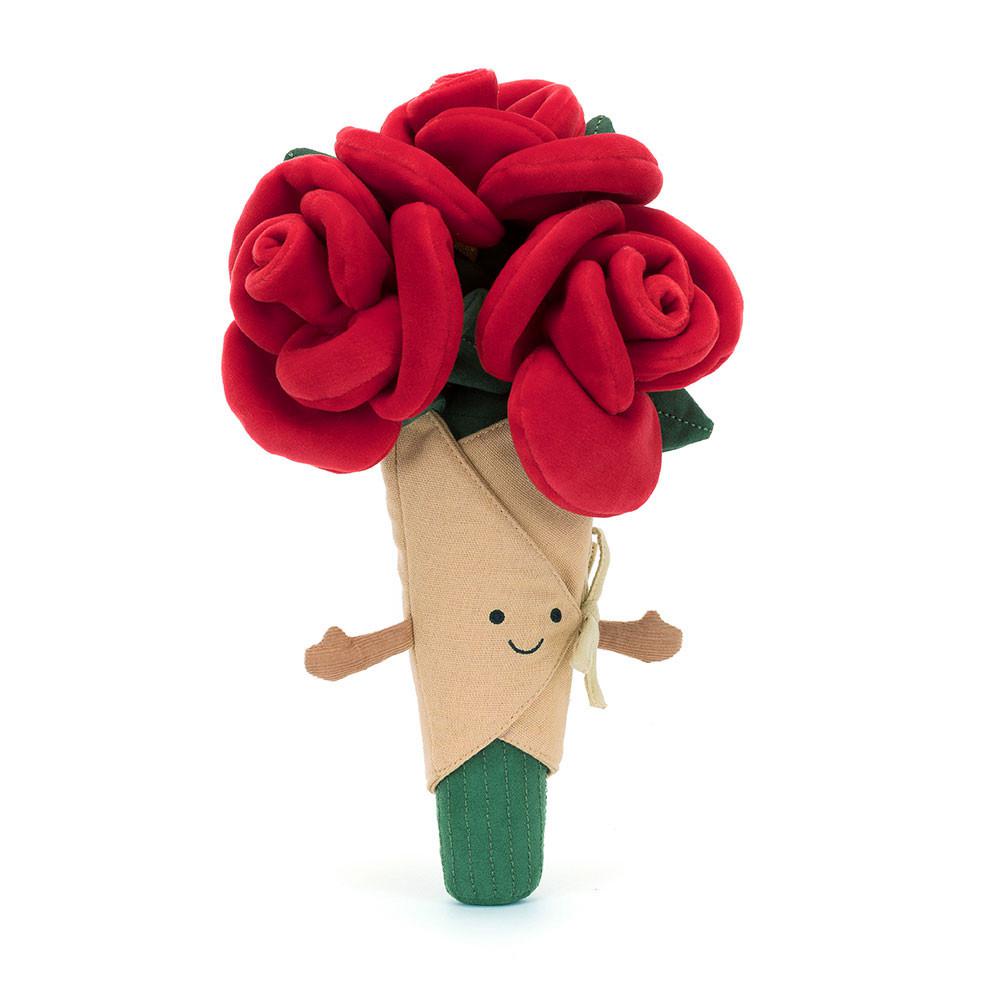 Plants Jellycat Amuseables Rose Bouquet 30cm x 17cm x 6cm Rojas  Ecuador |  ASQIH9346