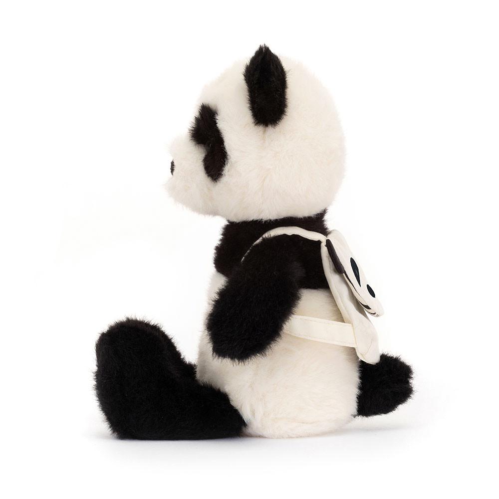 Selva Y Safari Jellycat Backpack Panda 22cm x 9cm x 8cm Negras  Ecuador |  OPQAH2875