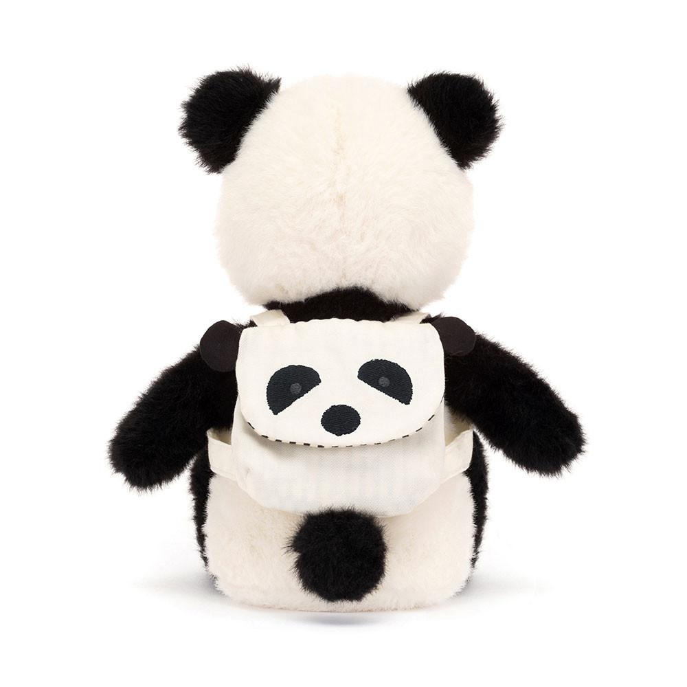 Selva Y Safari Jellycat Backpack Panda 22cm x 9cm x 8cm Negras  Ecuador |  OPQAH2875