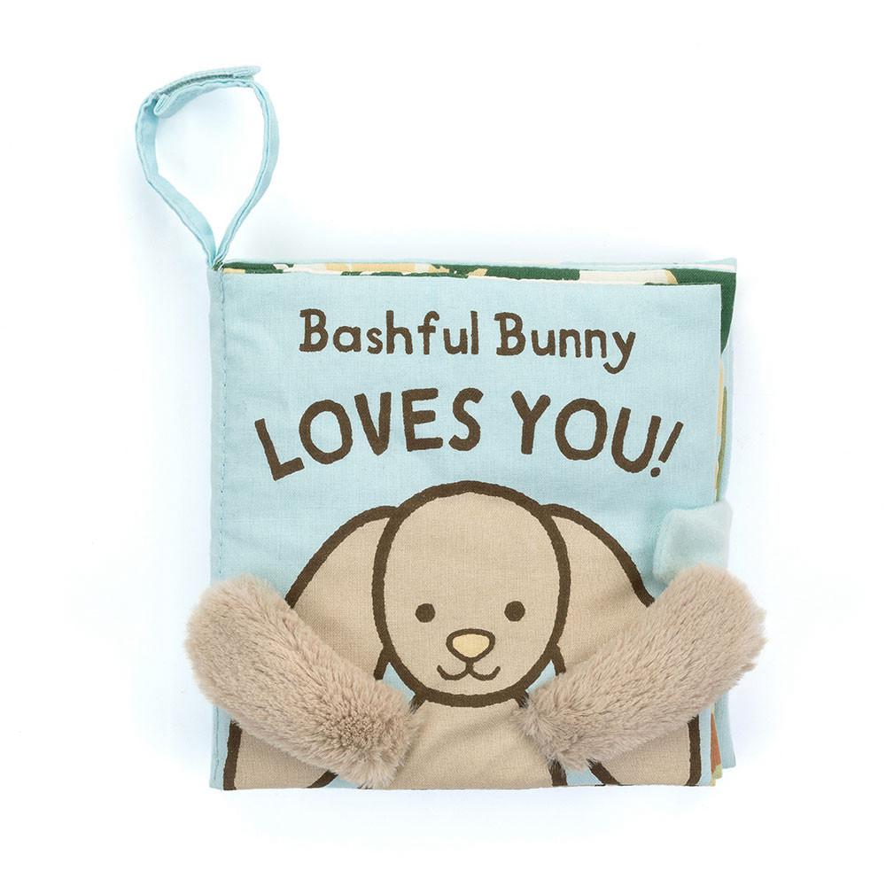 Soft Books Jellycat Bashful Bunny Loves You Book 15cm x 15cm x 5cm Beige  Ecuador |  HSMWC8617