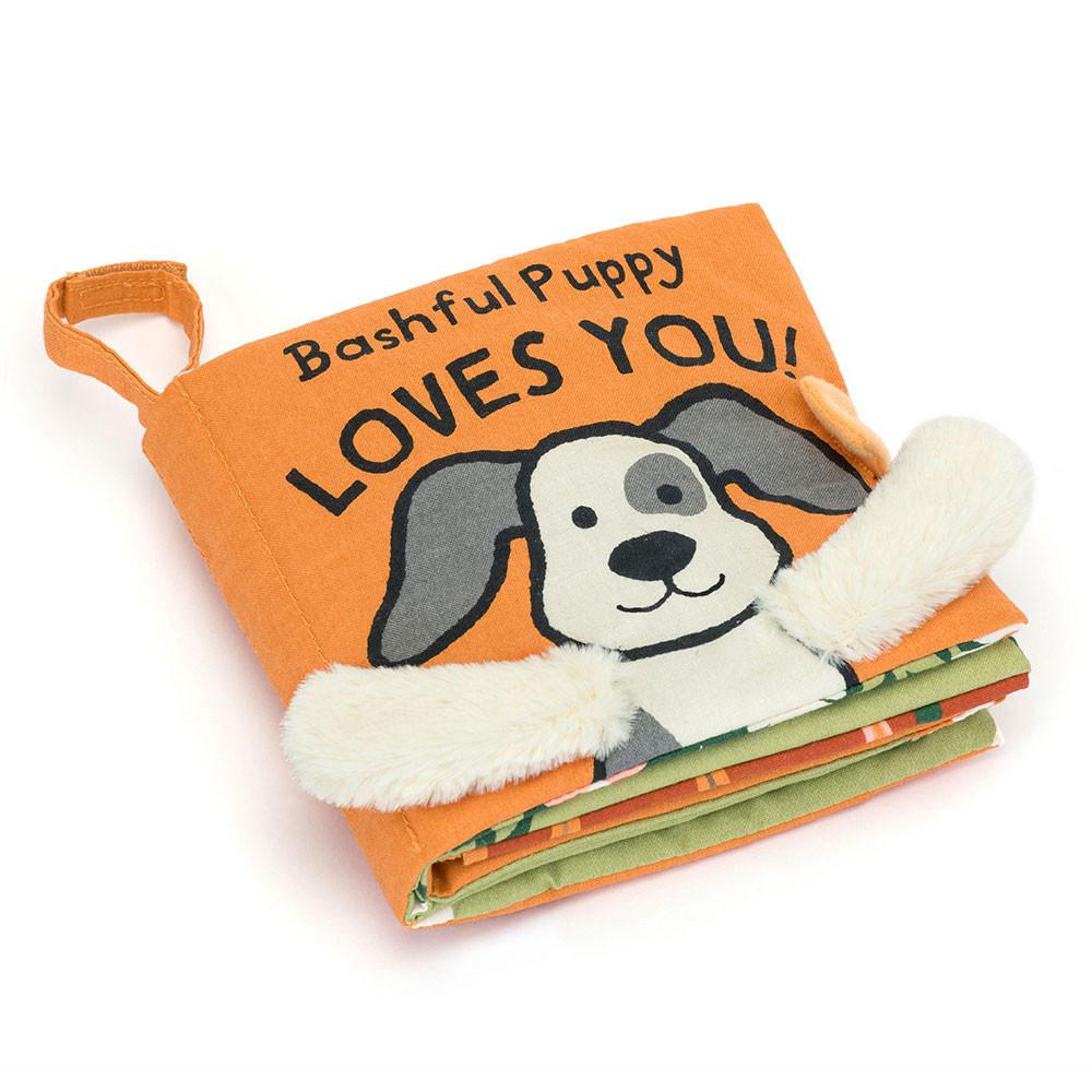 Soft Books Jellycat Bashful Puppy Loves You Book 15cm x 15cm x 5cm Blancas  Ecuador |  ILJFM6319