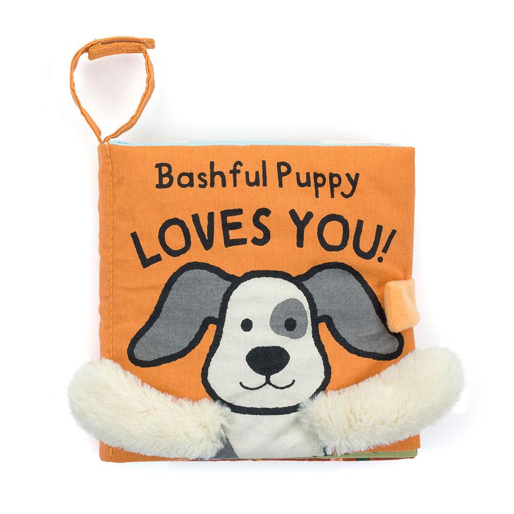 Soft Books Jellycat Bashful Puppy Loves You Book 15cm x 15cm x 5cm Blancas  Ecuador |  ILJFM6319