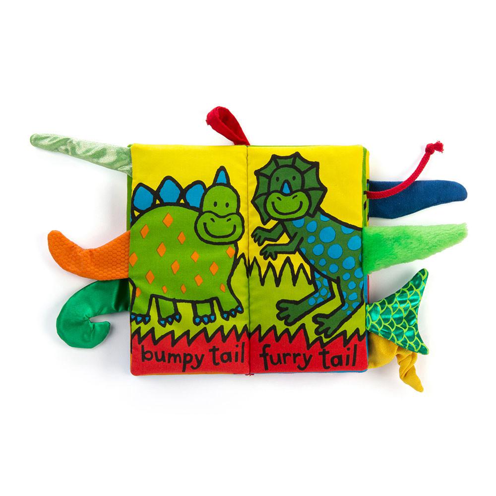 Soft Books Jellycat Dino Tails Book 22cm x 13cm x 5cm Verde  Ecuador |  RZNBW9018