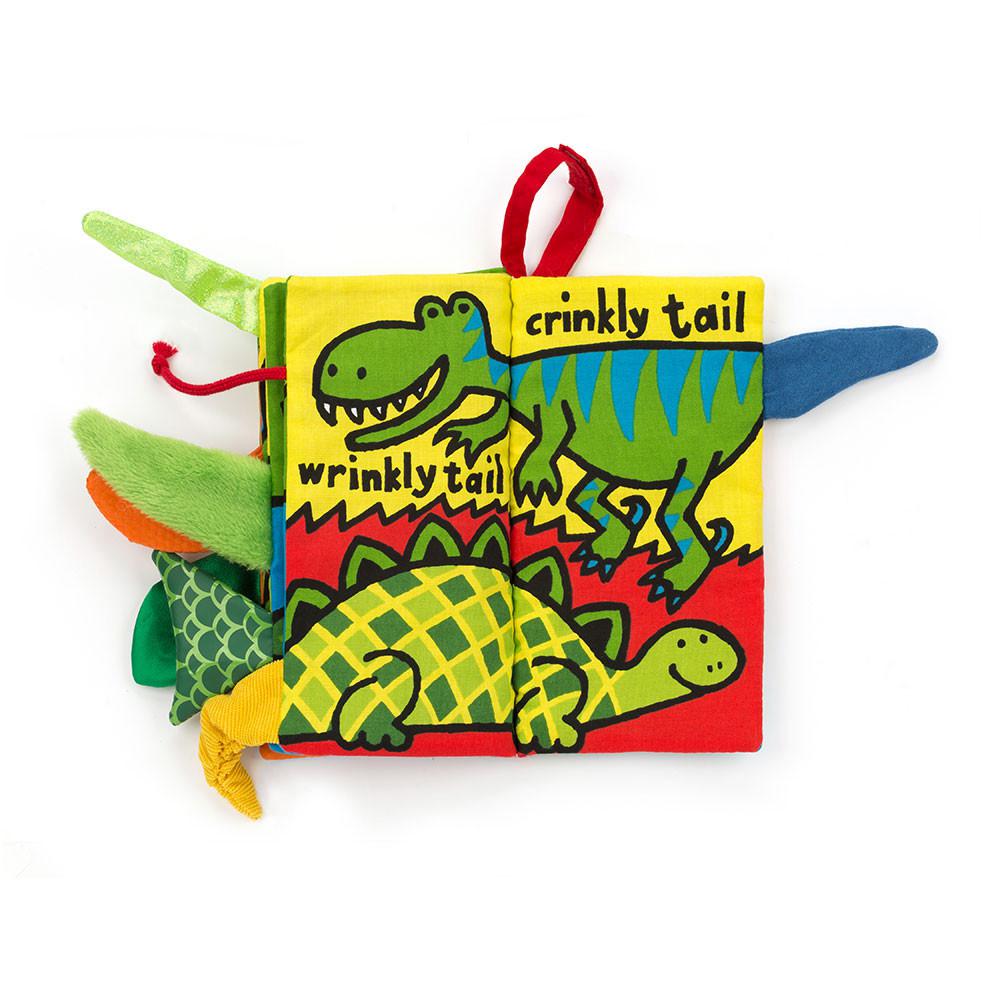 Soft Books Jellycat Dino Tails Book 22cm x 13cm x 5cm Verde  Ecuador |  RZNBW9018