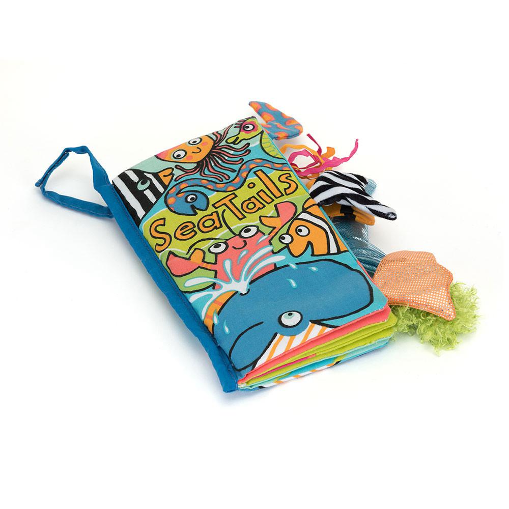 Soft Books Jellycat Sea Tails Book 22cm x 13cm x 5cm Azules  Ecuador |  HWQUE5624