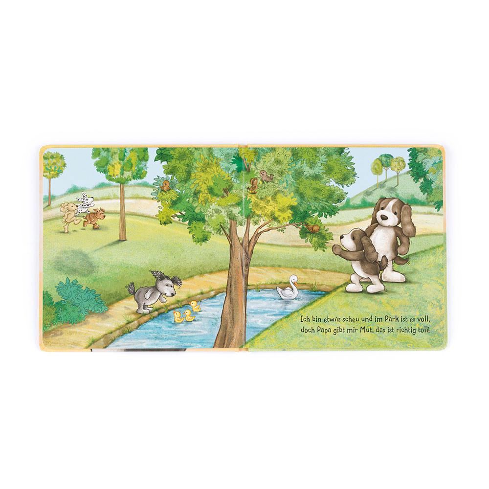 Story Books Jellycat Hündchen Schnuck und sein Papa Buch 21cm x 21cm x 2cm Marrones  Ecuador |  FNVZR8710