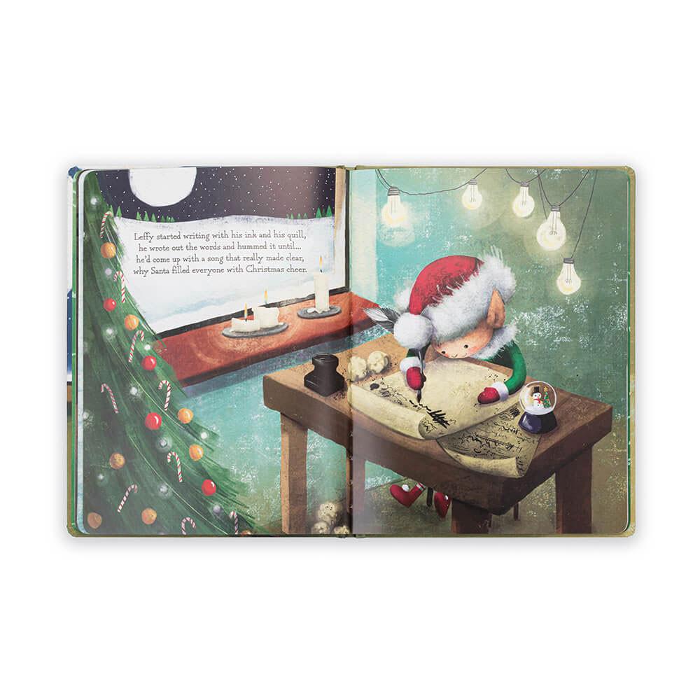 Story Books Jellycat Leffy's Christmas Gift Book 26cm x 20cm x 2cm Verde  Ecuador |  VRHQD2375