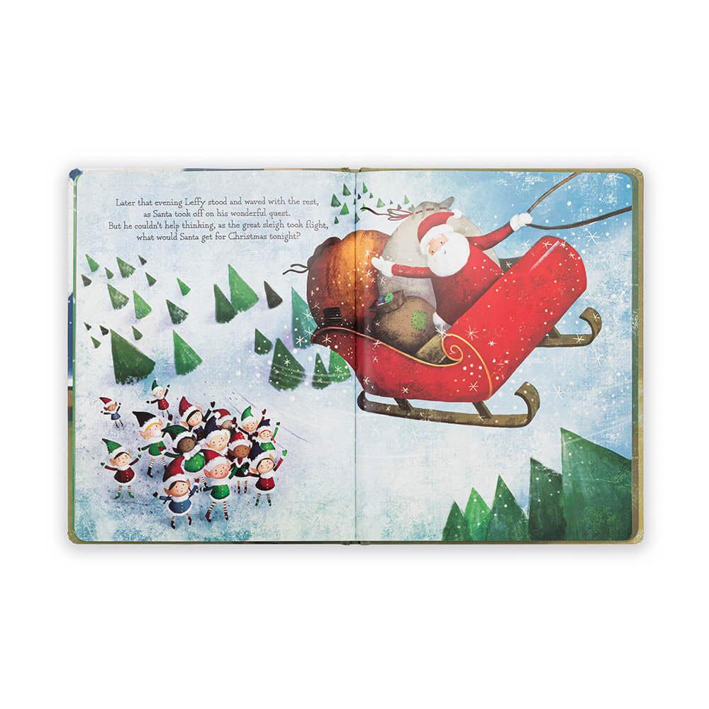 Story Books Jellycat Leffy's Christmas Gift Book 26cm x 20cm x 2cm Verde  Ecuador |  VRHQD2375