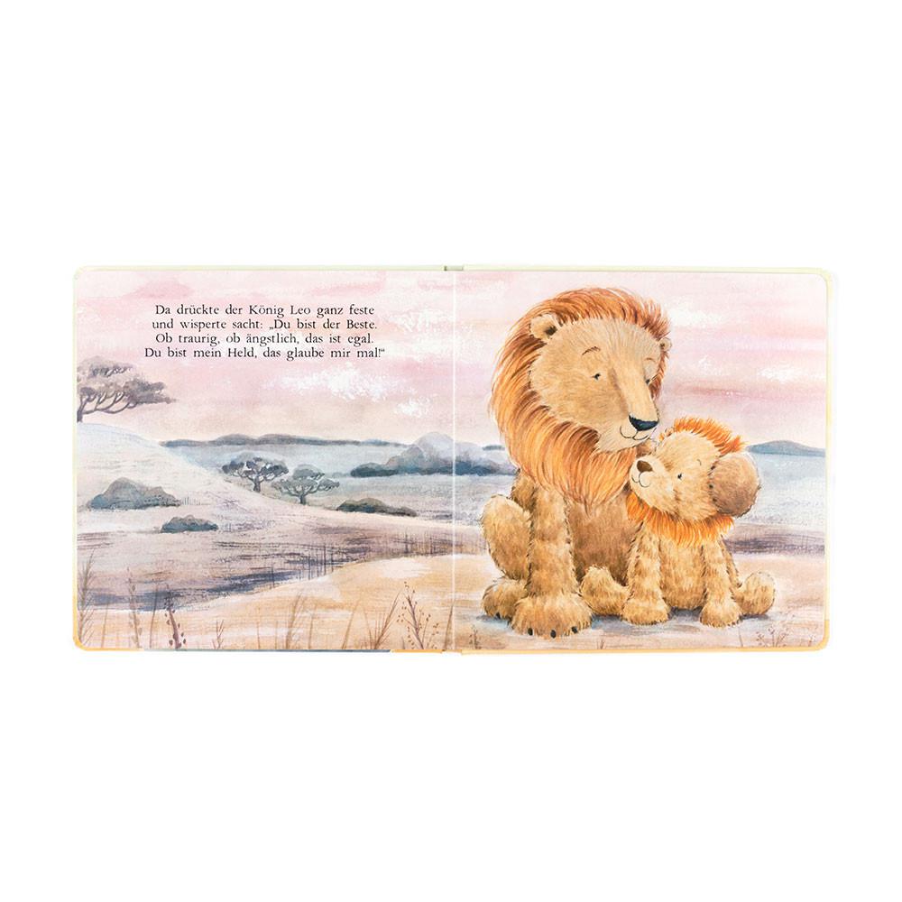 Story Books Jellycat Leo, Der Mutige Löwe Buch 23cm x 23cm x 2cm Amarillo  Ecuador |  IEZSW0652