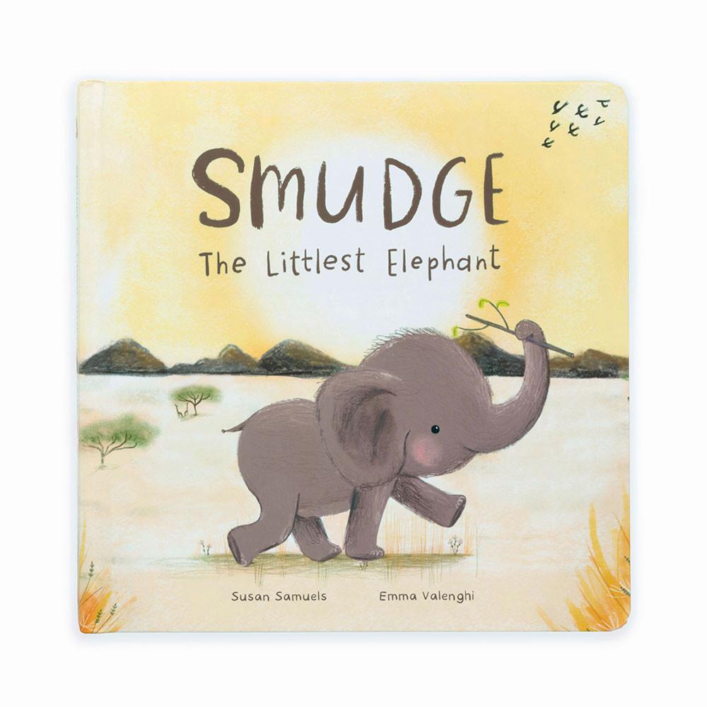 Story Books Jellycat Smudge the Littlest Elephant Book 23cm x 23cm x 2cm Gris  Ecuador |  EJYLG3028