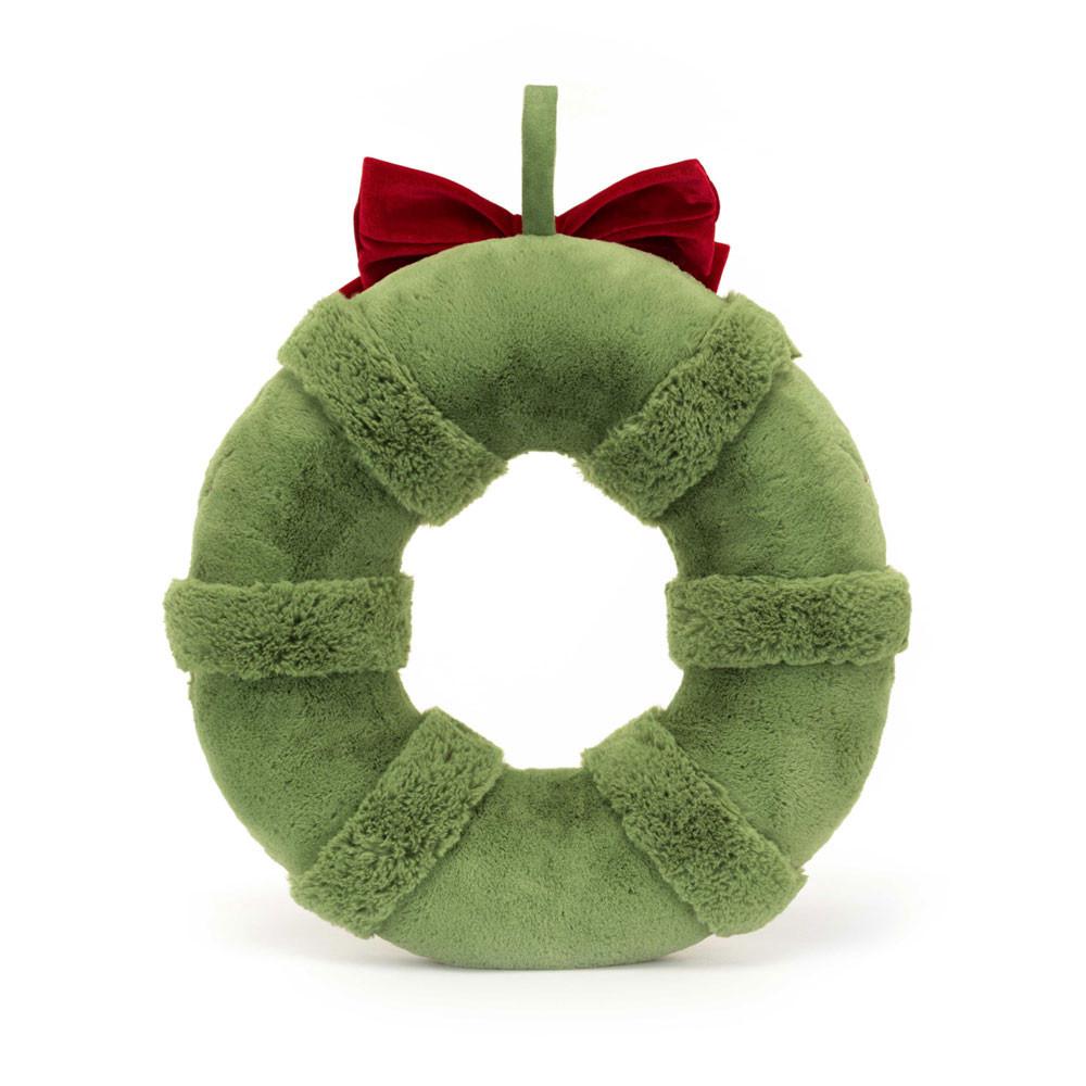 Woodland Jellycat Amuseables Decorated Christmas Wreath 44cm x 37cm x 9cm Verde  Ecuador |  KUVLZ0974
