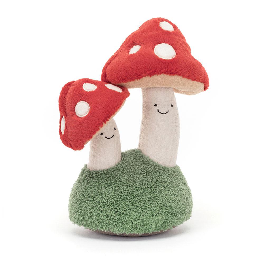Woodland Jellycat Amuseables Pair of Toadstools 25cm x 13cm x 11cm Rojas  Ecuador |  MRWZT5237