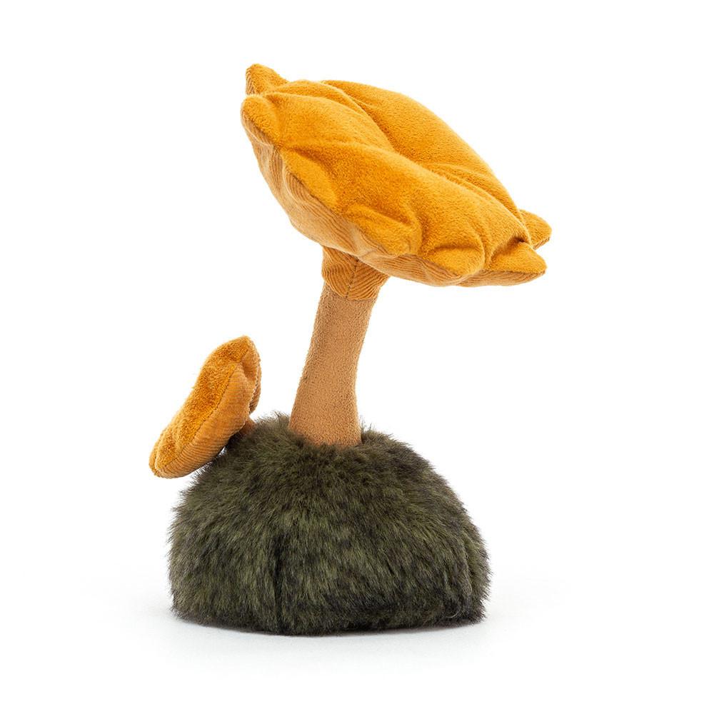 Woodland Jellycat Amuseables Wild Nature Chanterelle Mushroom 16cm x 9cm x 9cm Amarillo  Ecuador |  HNOMD0712